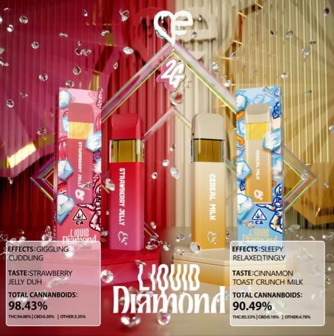 STRAWBERRY JELLY LIQUID DIAMOND & CEREAL MILK LIQUID DIAMOND