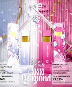 WHITE GUMMY LIQUID DIAMOND & PINK GUAVA LIQUID DIAMOND