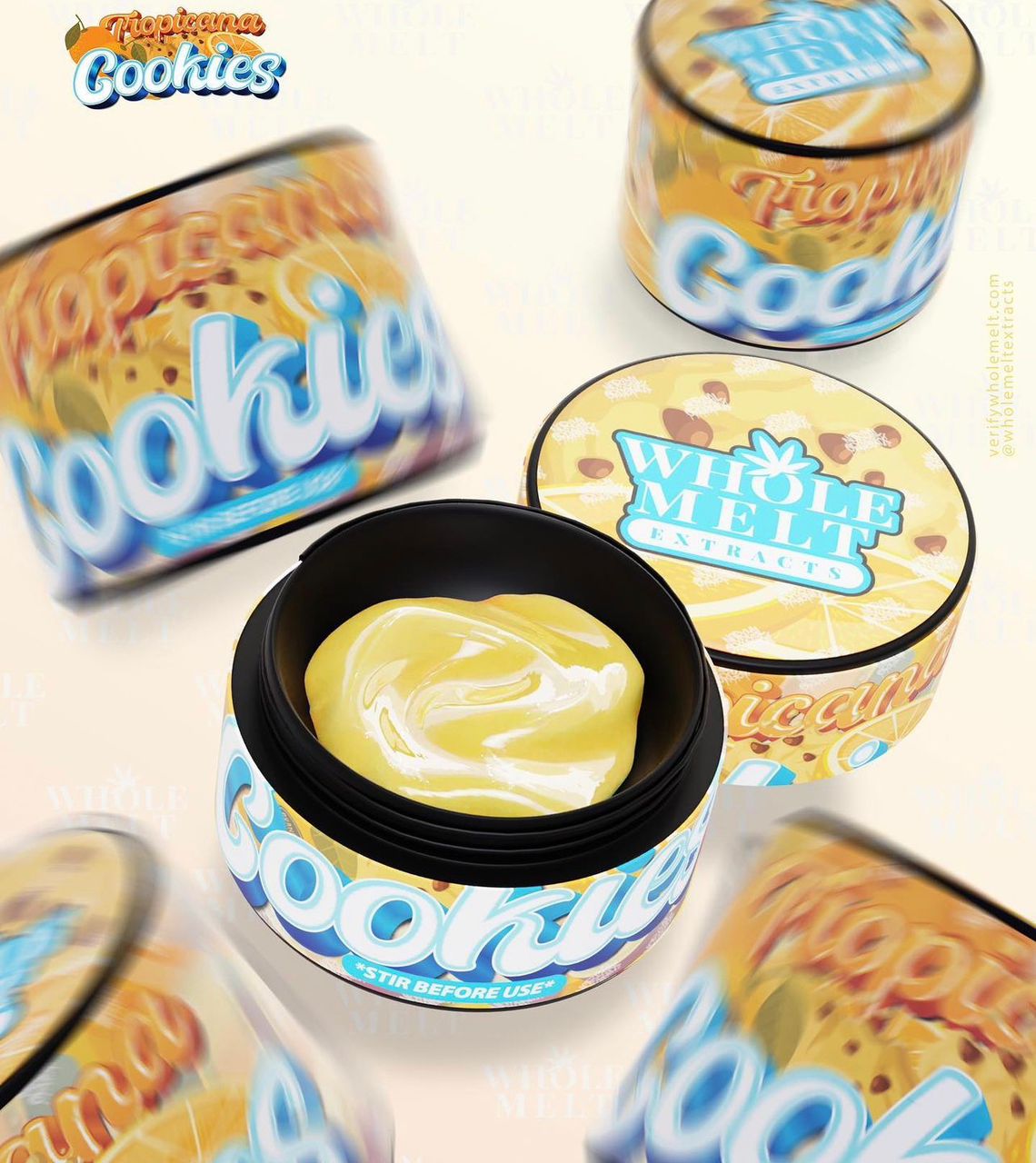 Whole Melt Hash Rosin Tropicana Cookies